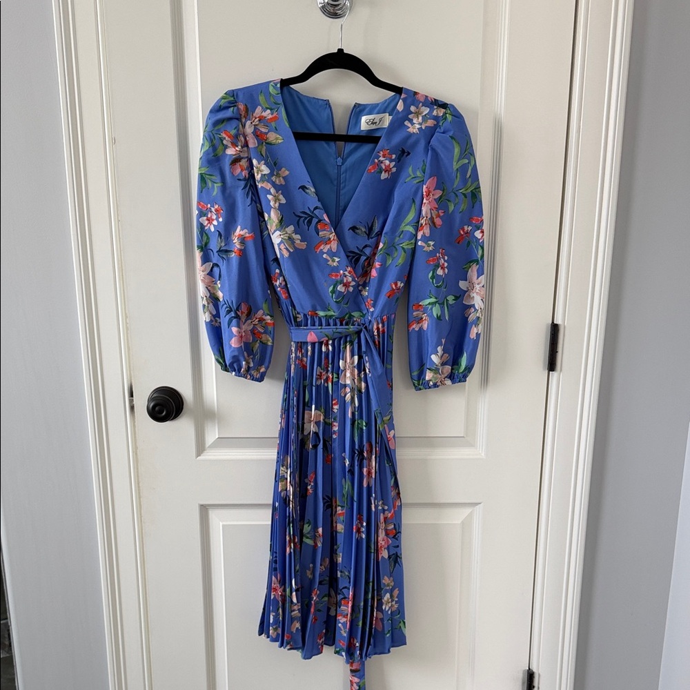 Floral Blue Dress